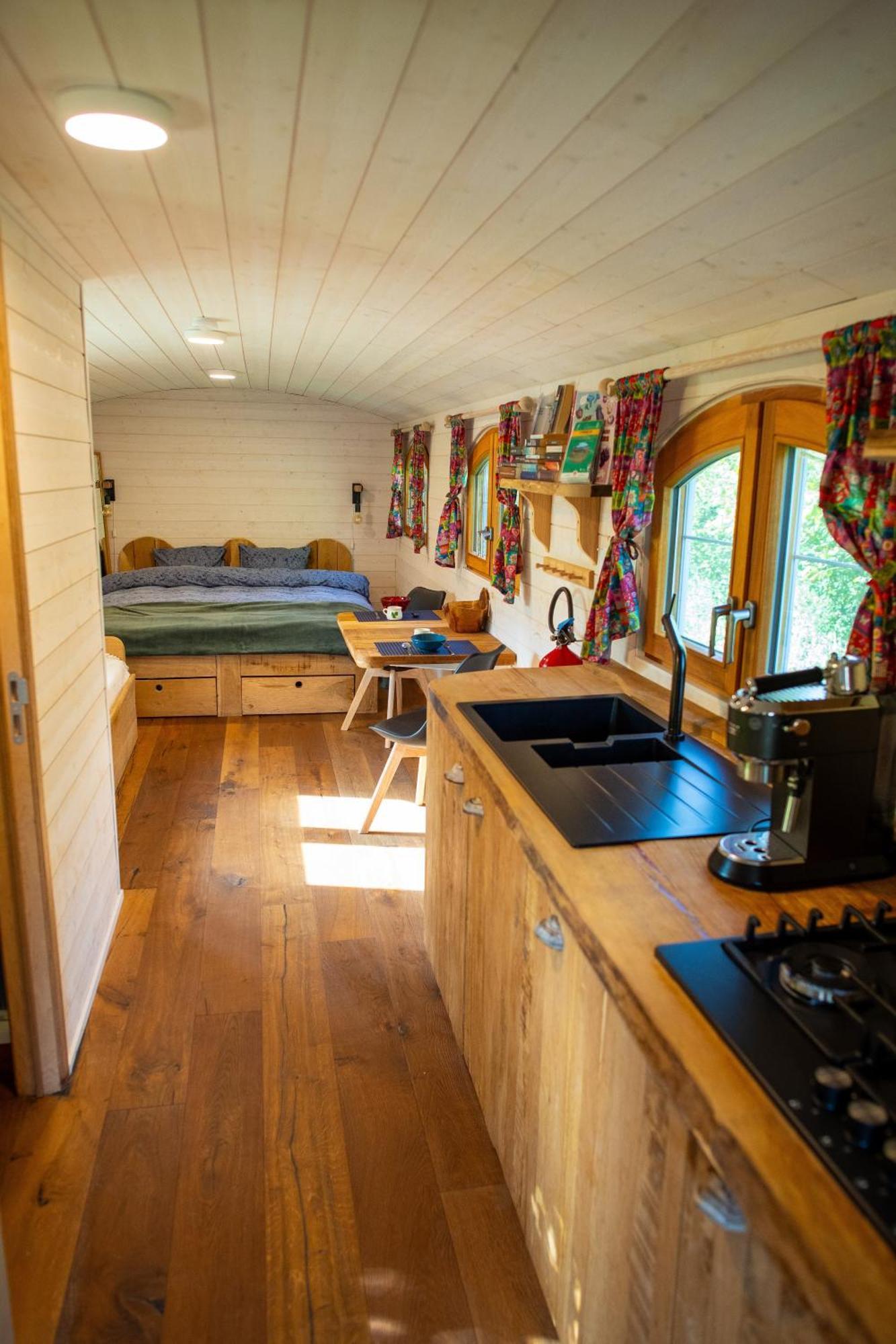 La Tiny House De La Bergerie Villa Lierneux Exteriör bild